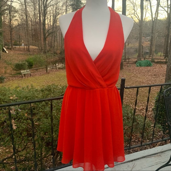 bebe Dresses & Skirts - Red Marilyn Monroe style halter dress